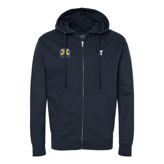 FLA Blue Claws - Unisex Hooded Zip Sweatshirt Navy