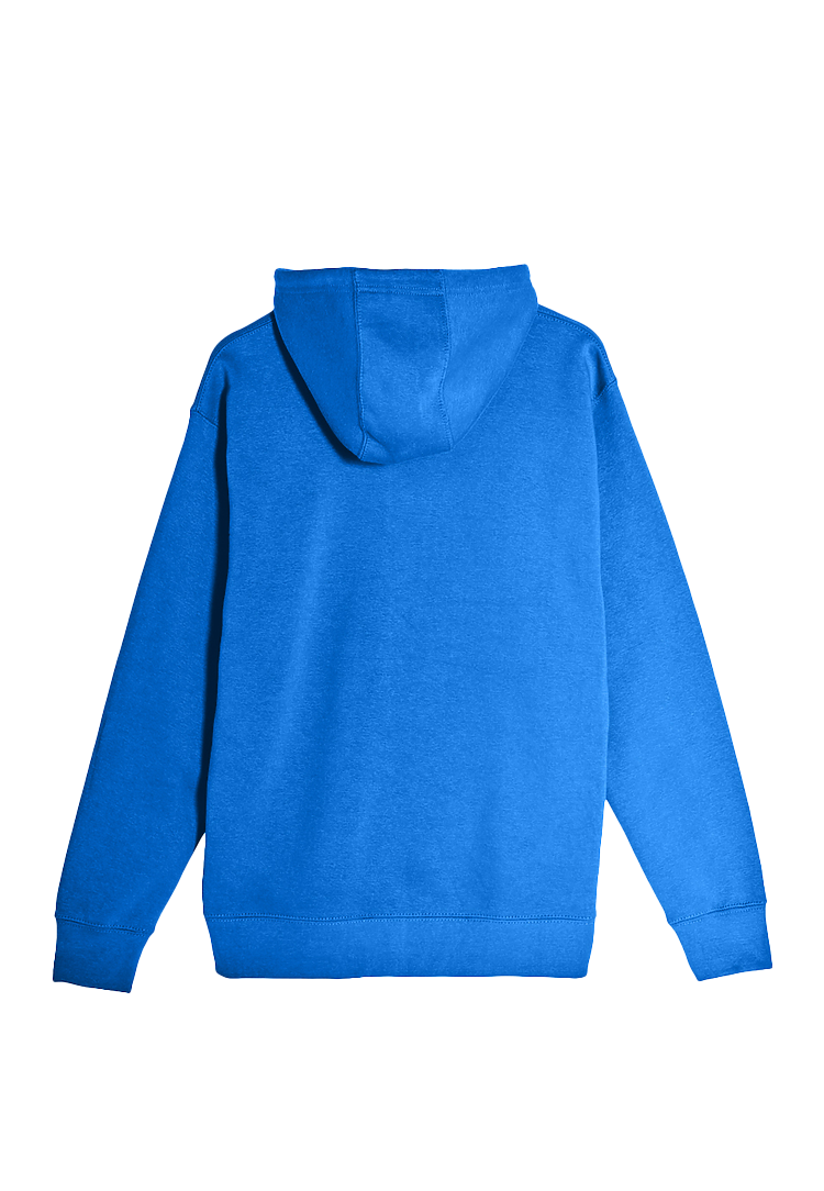 Unisex Hooded Zip Sweatshirt Royal Blue