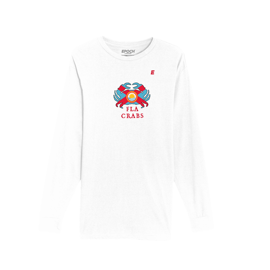 FLA Crabs - Unisex Long Sleeve Tee White