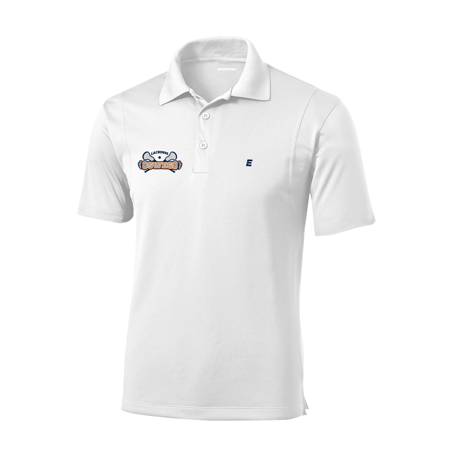 Oswego Lax - Men's Perfomance Polo White