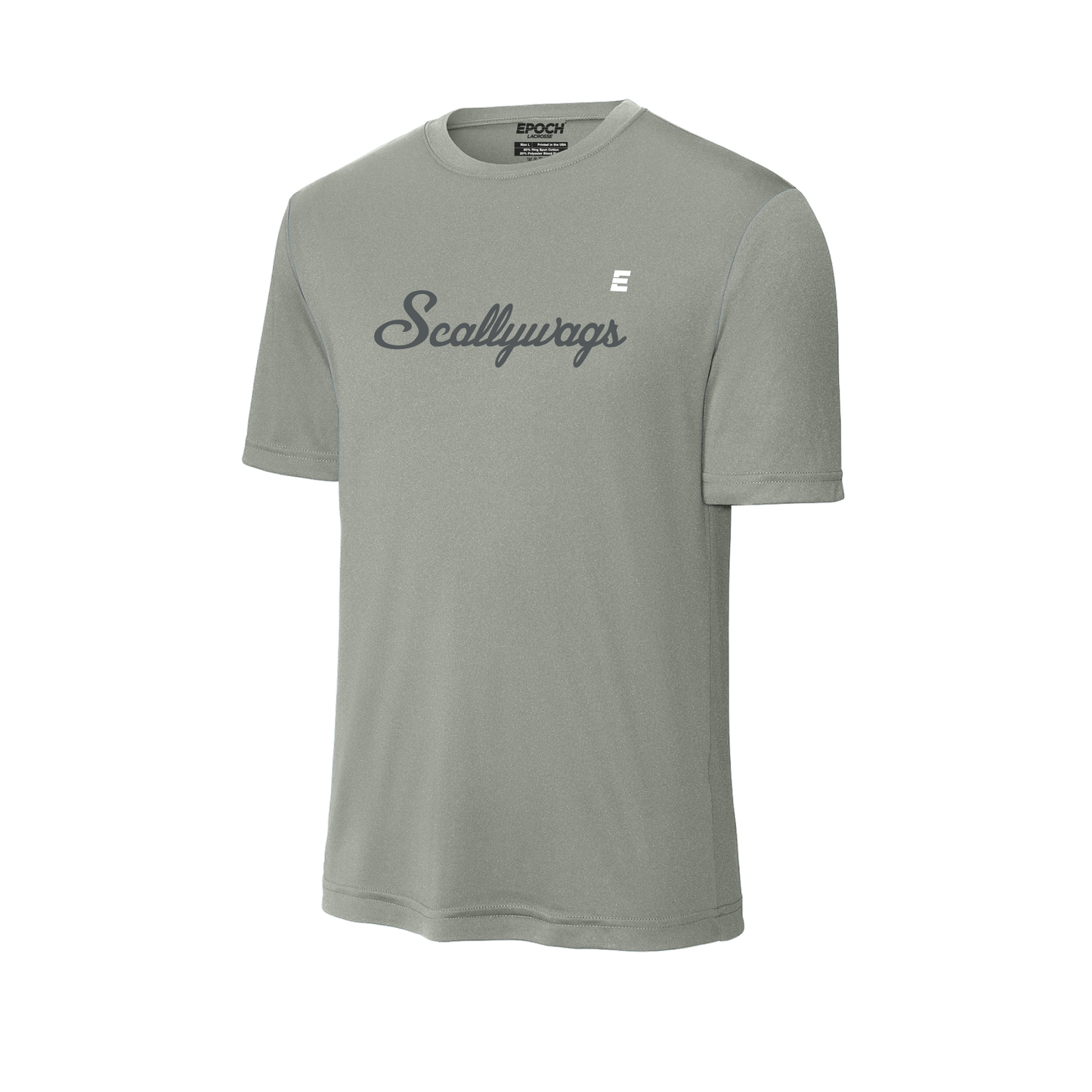 Scallywags - Men's Performance SS Tee Grey Concrete