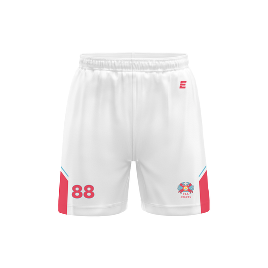 FLA Crabs - CUSTOM Men's Gym Shorts White