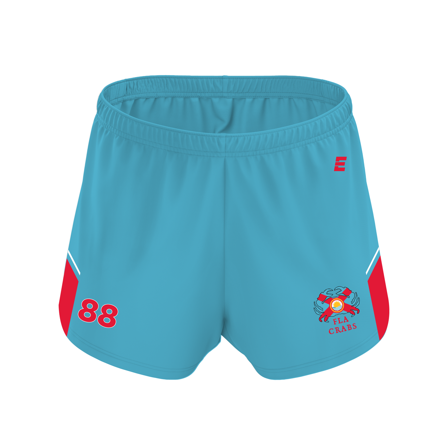 FLA Crabs - CUSTOM Women's Gym Shorts Light Blue