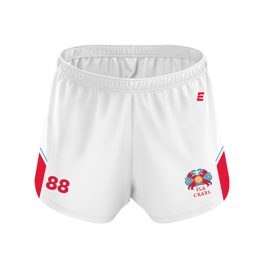 FLA Crabs - CUSTOM Women's Gym Shorts White